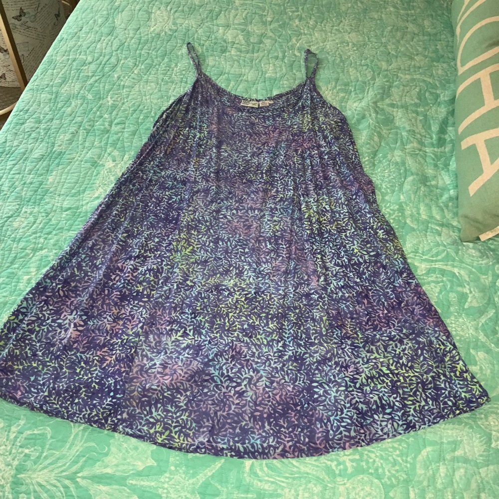 Tropical Earth Tones XL sundress